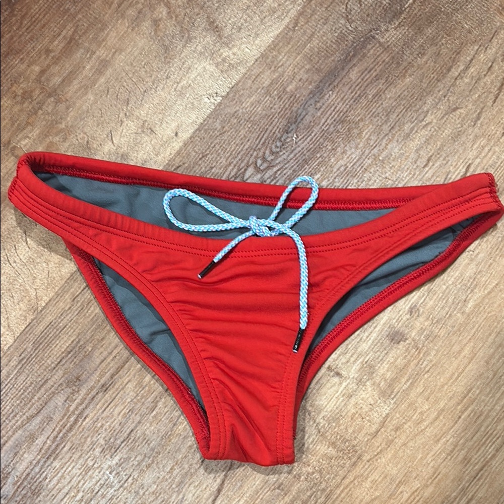 Red Jolyn Bali Bikini Swim Bottom